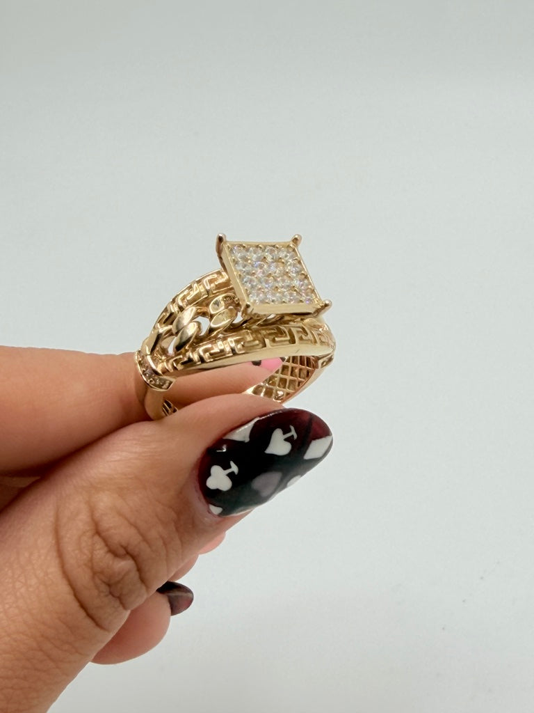 Anillos De Compromiso 14K Zirconia Weight 5.9 g
