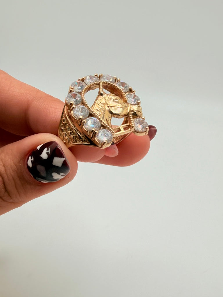 Anillo H 14K Zirconia Weight 9.2 g