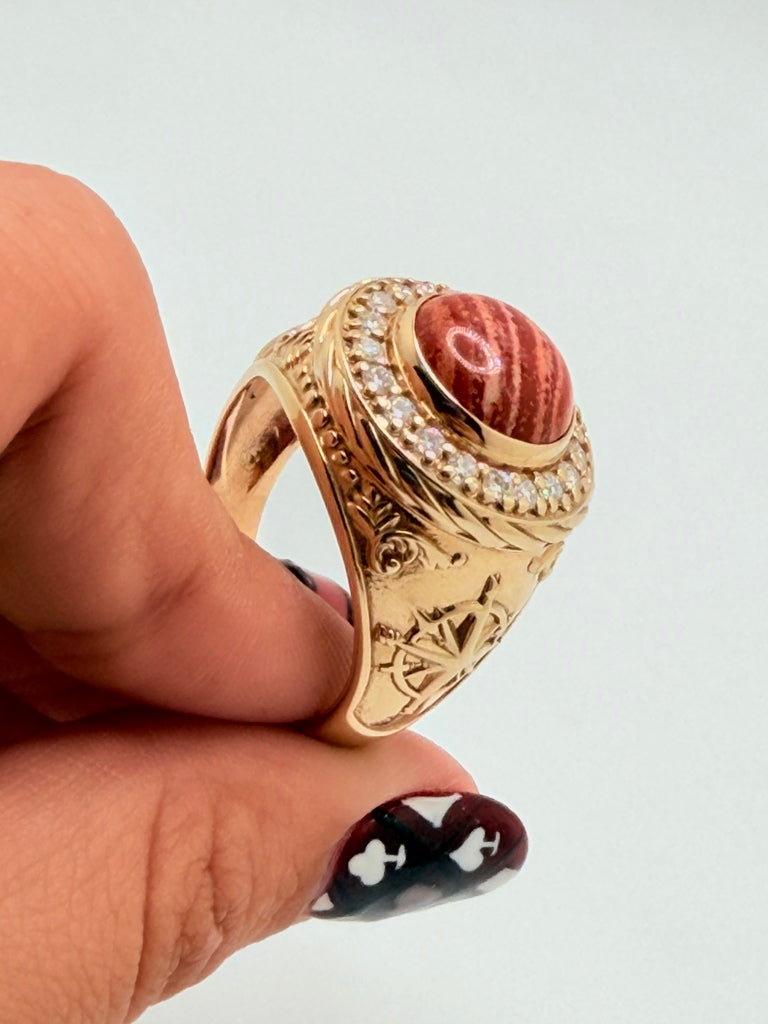 Anillo H 10K Zirconia Weight 12.7 g