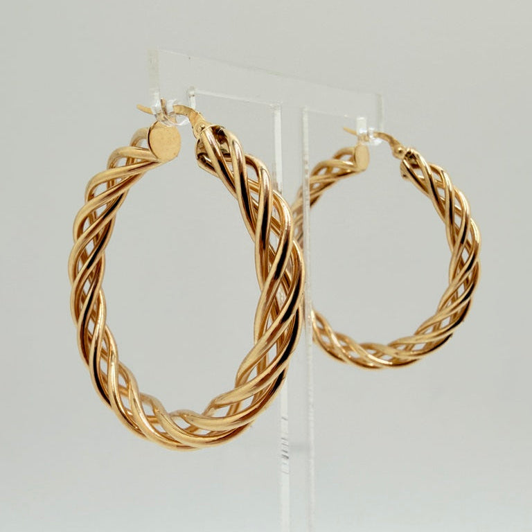 10K Hoop Earrings 4.4 g