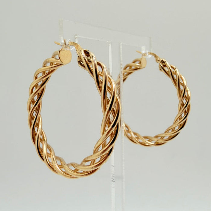 10K Hoop Earrings 4.4 g