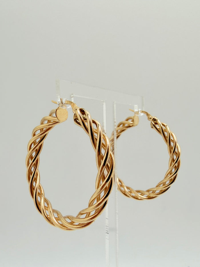 10K Hoop Earrings 4.4 g