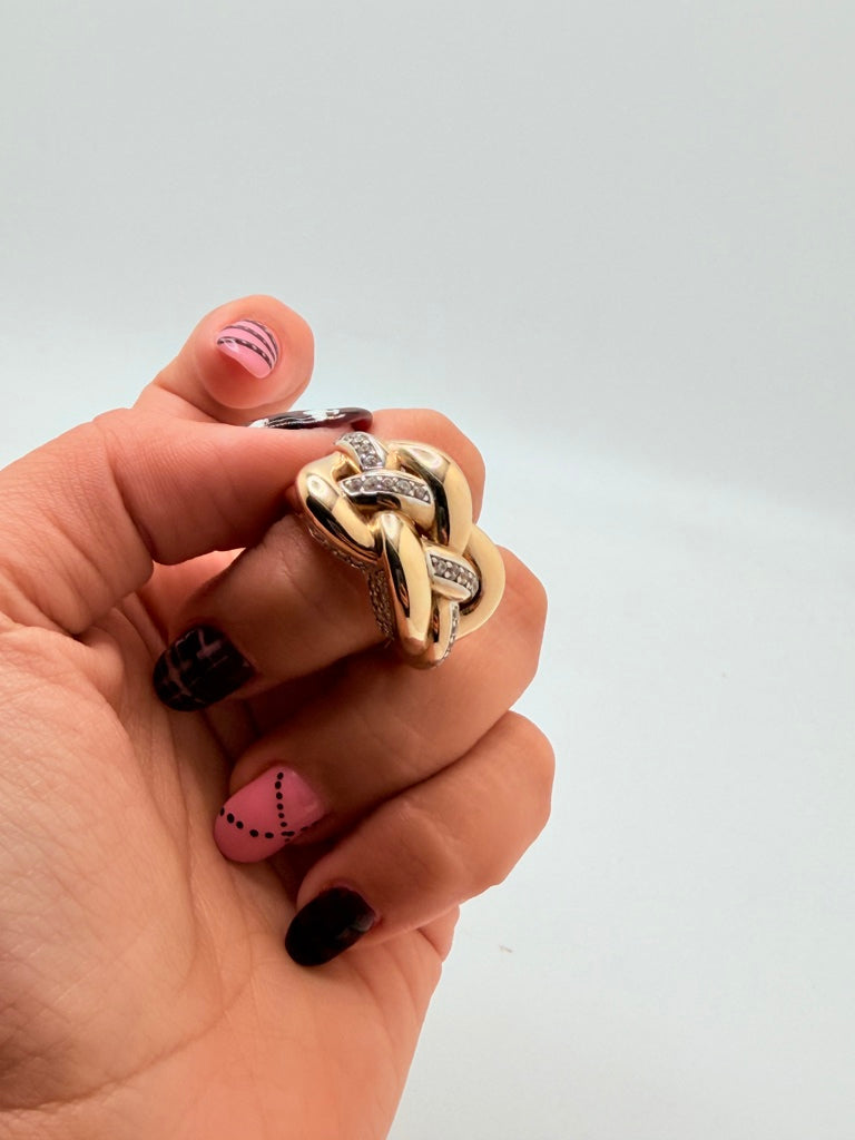 Anillo M 10K Zirconia Weight 5.4 g