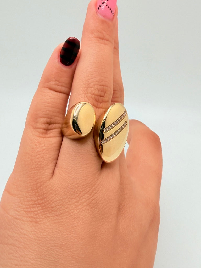 Anillo M 14K Zirconia Weight 6.9 g