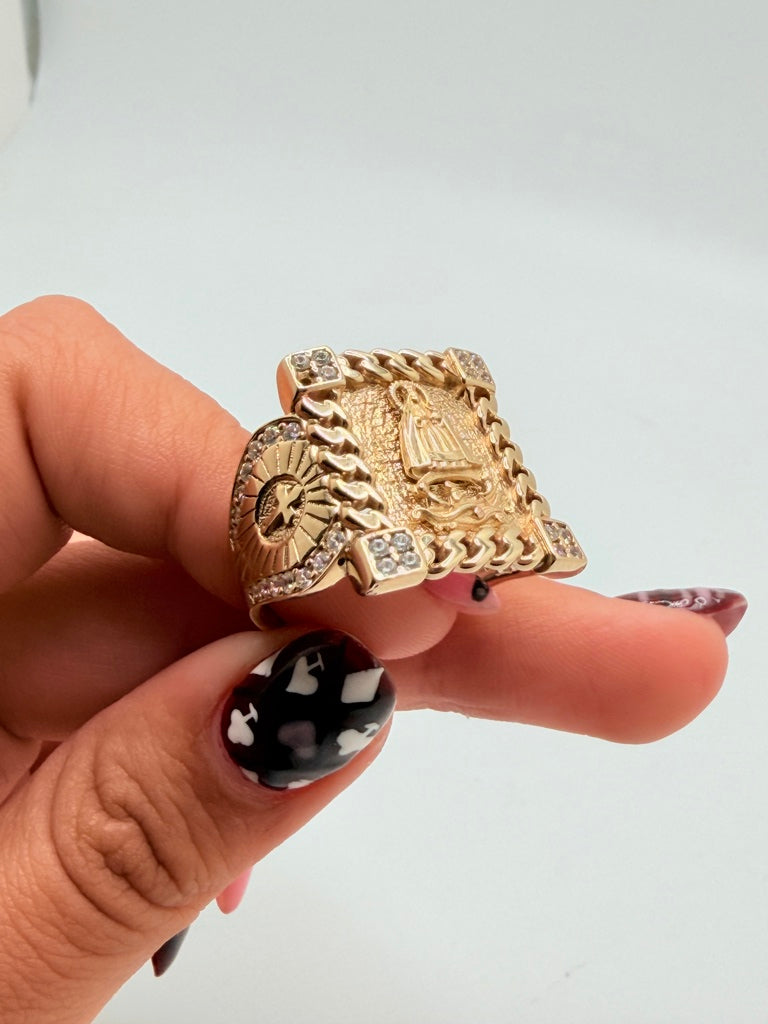 Anillo H 10K Zirconia Weight 4.8 g
