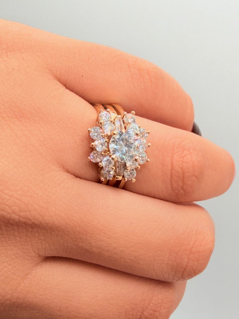 Anillos De Compromiso 14K Zirconia Weight 8.2 g