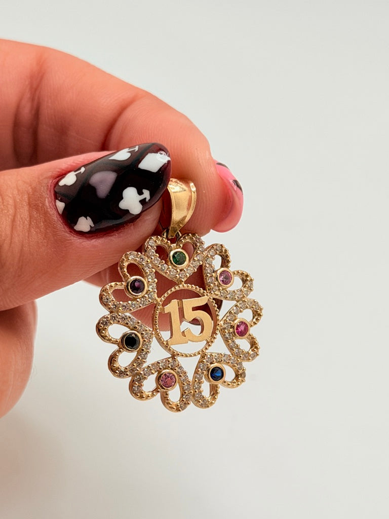 Dije 10K Zirconia Weight 3.5 g