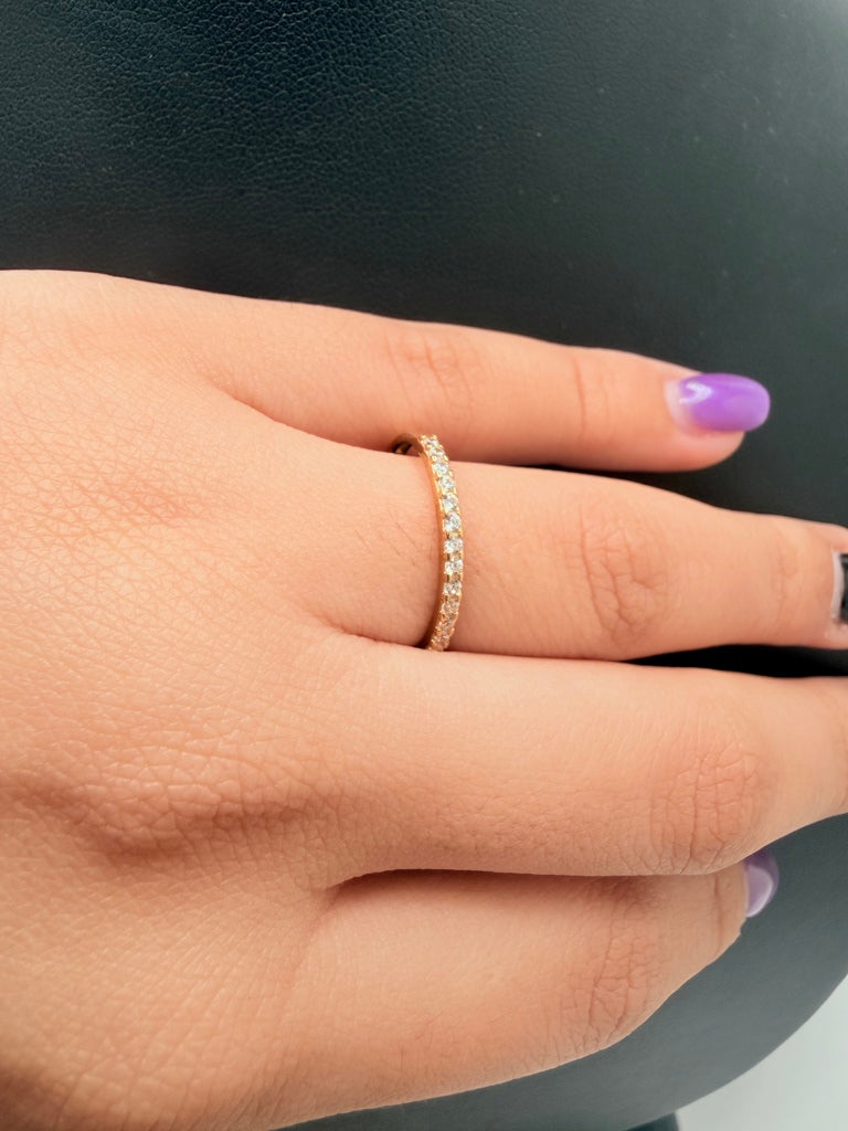 Anillos De Compromiso 10K Zirconia 1 g