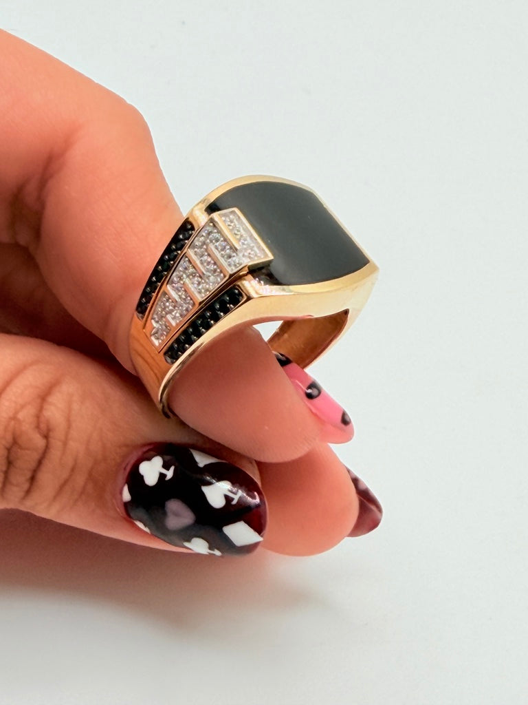 Anillo H 14K Zirconia Weight 9.1 g