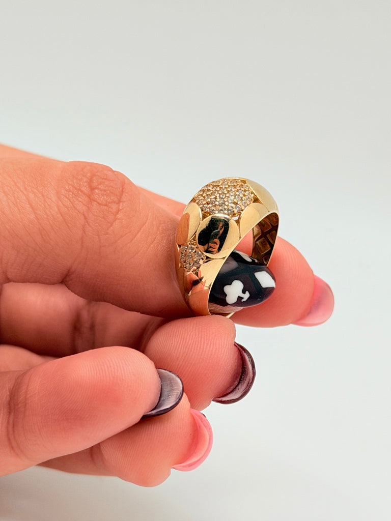 Anillo M 14K Zirconia Weight 3.2 g
