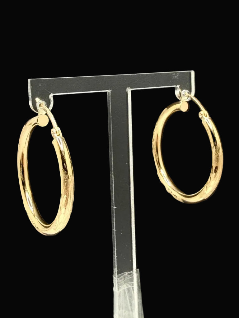 14K Hoop Earrings 2.1 g