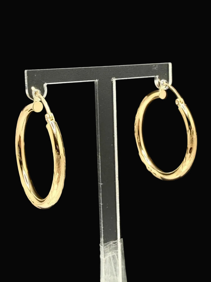 14K Hoop Earrings 2.1 g
