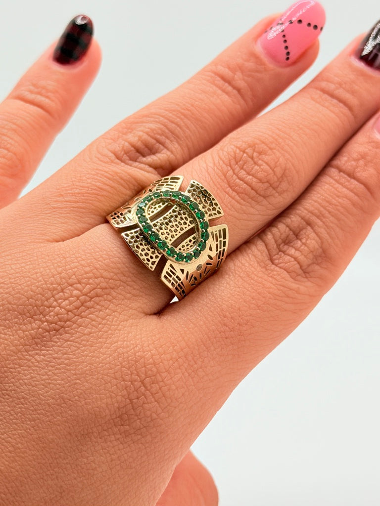 Anillo M 10K Zirconia Weight 3 g