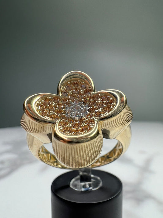 14K Flower Ring