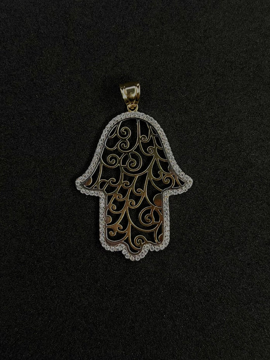 Hamsa Hand Pendant 14K 2.4 g
