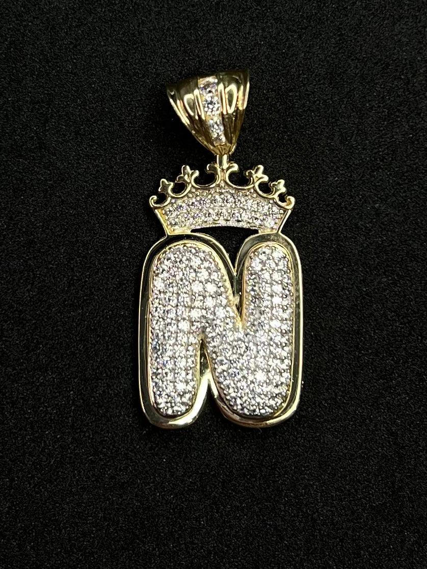 Charm Letter N 10K
