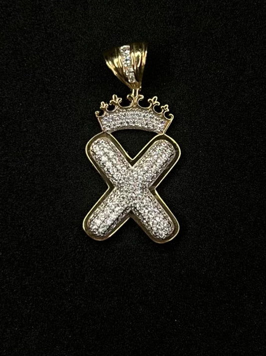 10K Letter X Charm