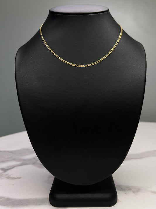 14K Glossy Cut Chain 3.4 g