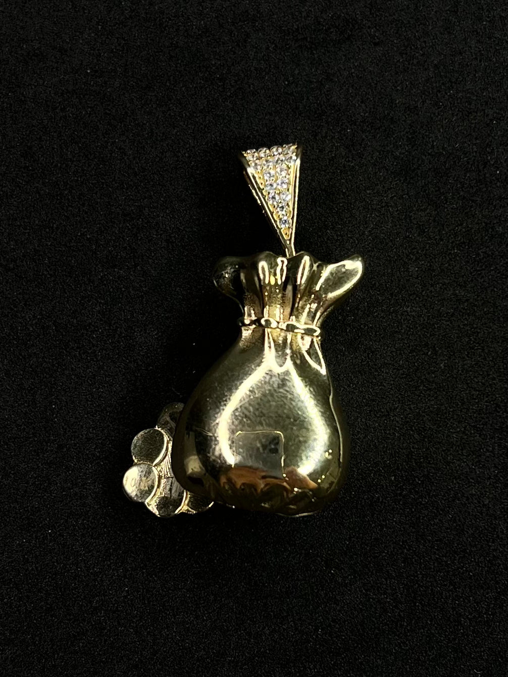 10K 7.5g Money Bag Charm
